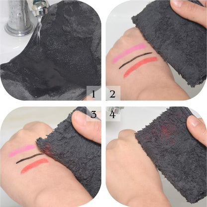12 Pcs Microfiber Makeup Remover Cloth Soft Facial Cleansing Cloths Absorbent Washcloth Face Cloths with Laundry Bag Grey15X15 Cm