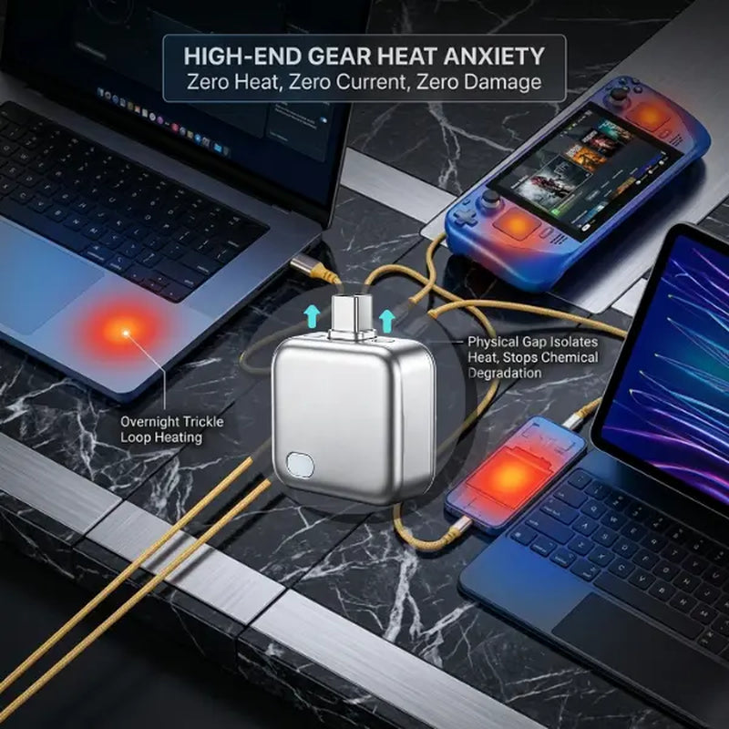 Revolutionary 140W Battery Guard with Smart Auto-Stop Charging - Perfect for Overnight Use and Universal Device Compatibility!