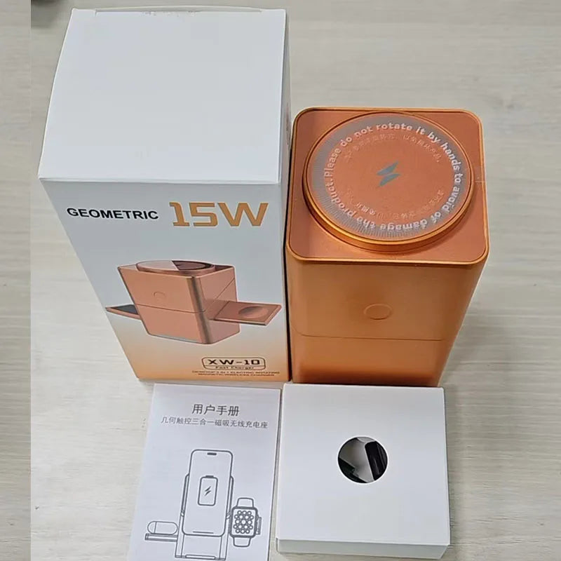 Experience Ultimate Convenience with the 2025 Portable 25W Qi2 Magnetic 3-in-1 Fast Charging Stand