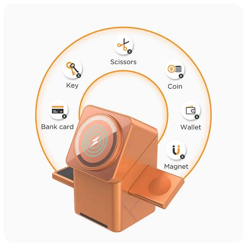 Experience Ultimate Convenience with the 2025 Portable 25W Qi2 Magnetic 3-in-1 Fast Charging Stand