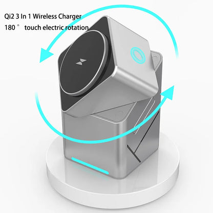 Experience Ultimate Convenience with the 2025 Portable 25W Qi2 Magnetic 3-in-1 Fast Charging Stand