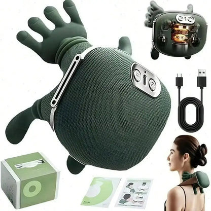 Experience Ultimate Relaxation with the Advanced 4D Shiatsu Neck and Shoulder Massager - Wireless, Deep Tissue Relief with Soothing Heat