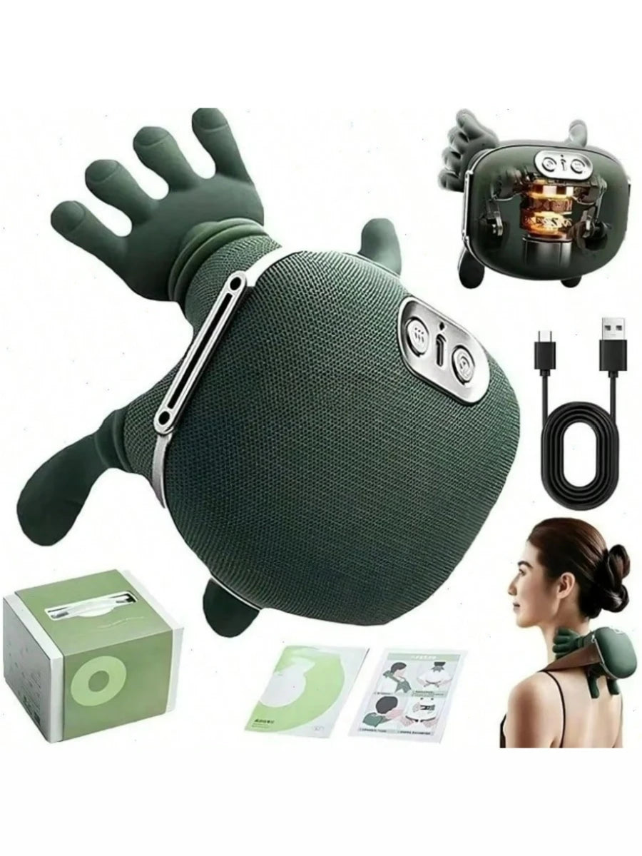 Experience Ultimate Relaxation with the Advanced 4D Shiatsu Neck and Shoulder Massager - Wireless, Deep Tissue Relief with Soothing Heat
